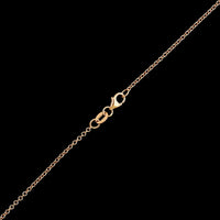 14K Rose Gold Estate Multi-color Diamond Pendant Necklace