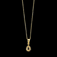 14K Yellow Gold Estate Ruby and Diamond Pendant