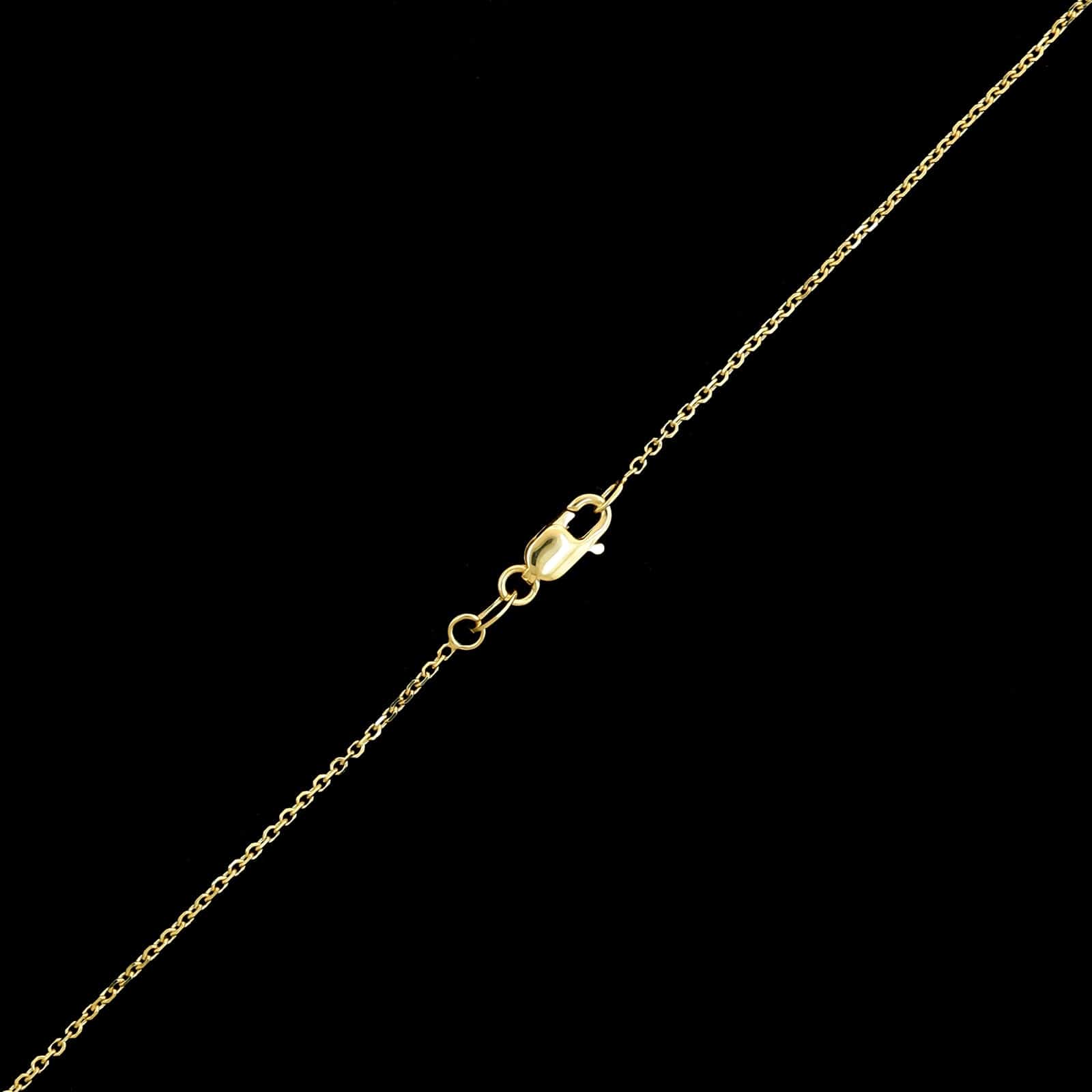 14K and 20K Yellow Gold Estate Diamond Pendant Necklace