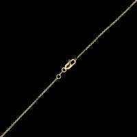14K Yellow Gold Estate Diamond Bar Pendant Necklace