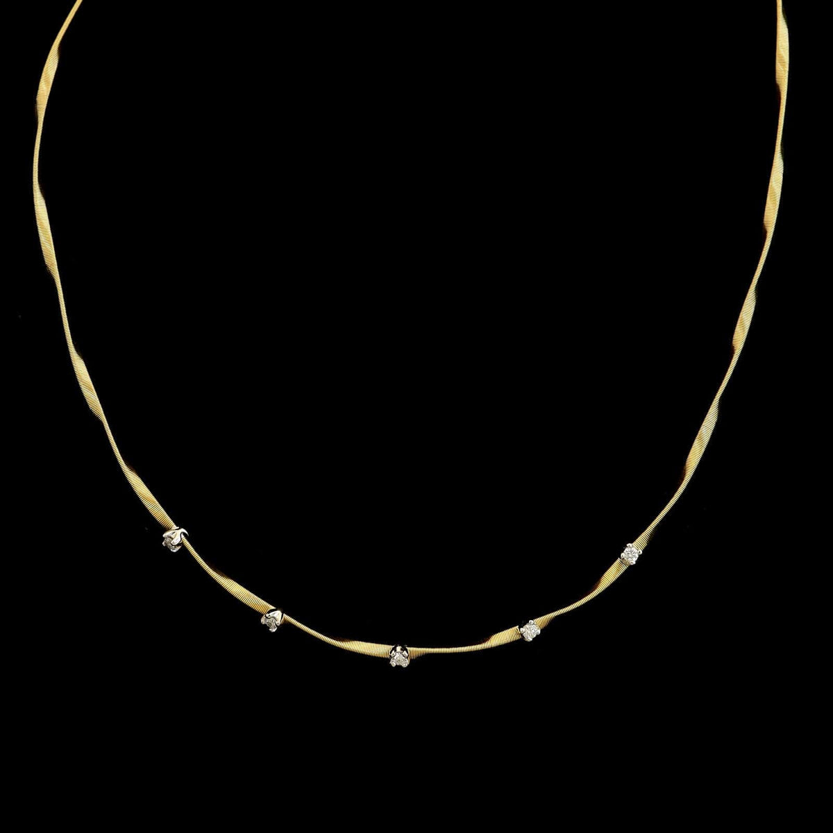 Marco Bicego 18K Yellow Gold Estate Diamond Marrakech Necklace