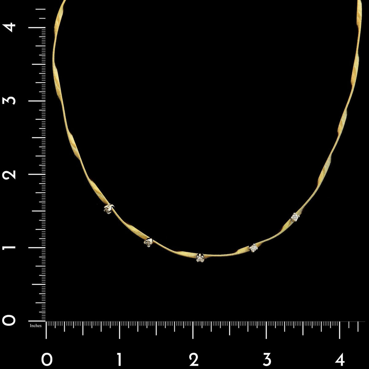 Marco Bicego 18K Yellow Gold Estate Diamond Marrakech Necklace
