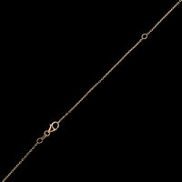 14K Rose Gold Estate Diamond Pendant Necklace