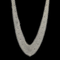 Tiffany & Co. Sterling Estate Silver Elsa Peretti Mesh Bib Necklace