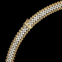 14K Two-tone Gold Estate Diamond Necklace