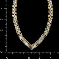 14K Two-tone Gold Estate Diamond Necklace