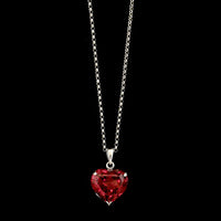 14K White Gold Estate Pink Tourmaline Pendant Necklace