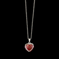 14K White Gold Estate Pink Tourmaline Pendant Necklace