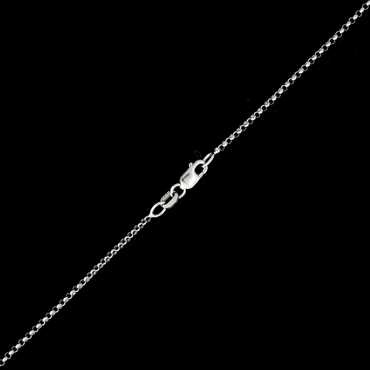 14K White Gold Estate Pink Tourmaline Pendant Necklace