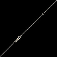 14K White Gold Estate Sapphire and Diamond Pendant Necklace