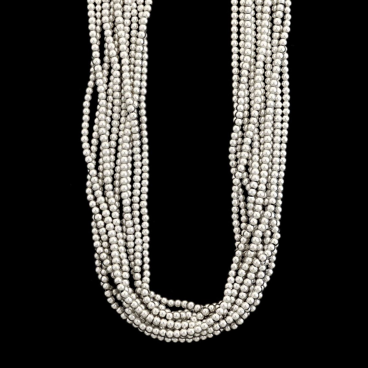 Tiffany & Co. Sterling Silver Estate Multi-strand Torsade Necklace