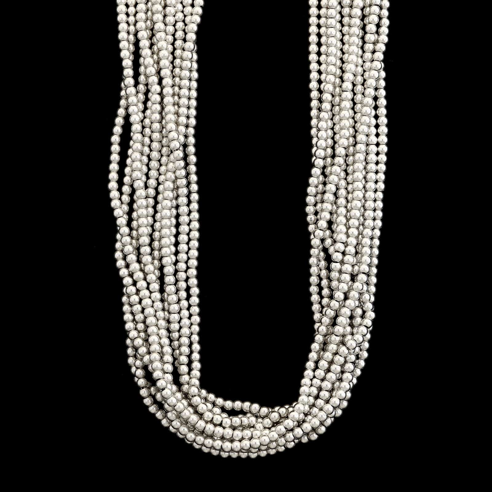 Tiffany & Co. Sterling Silver Estate Multi-strand Torsade Necklace