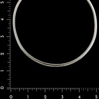 14K White Gold Estate Omega Chain Necklace