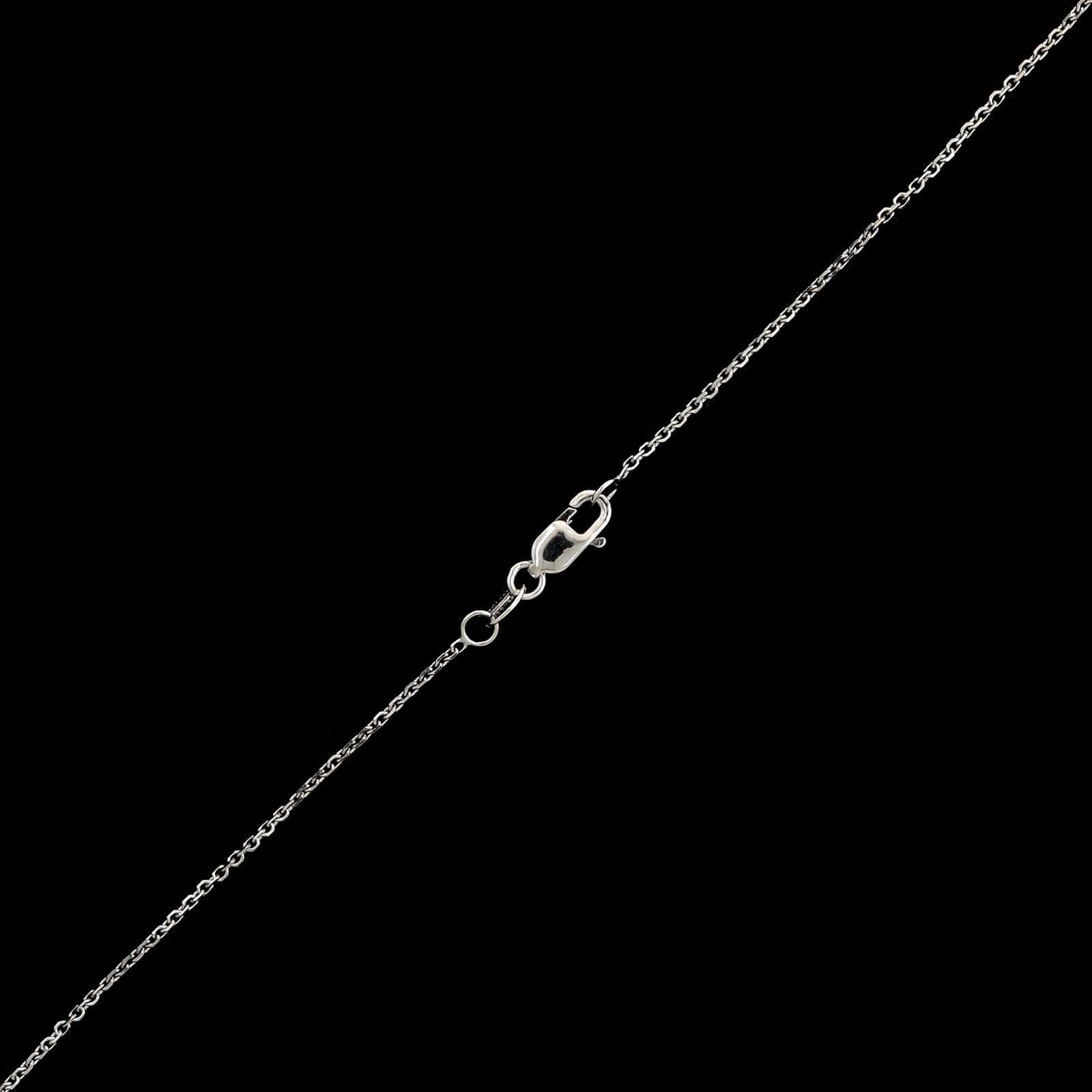 14K White Gold Estate Diamond Necklace