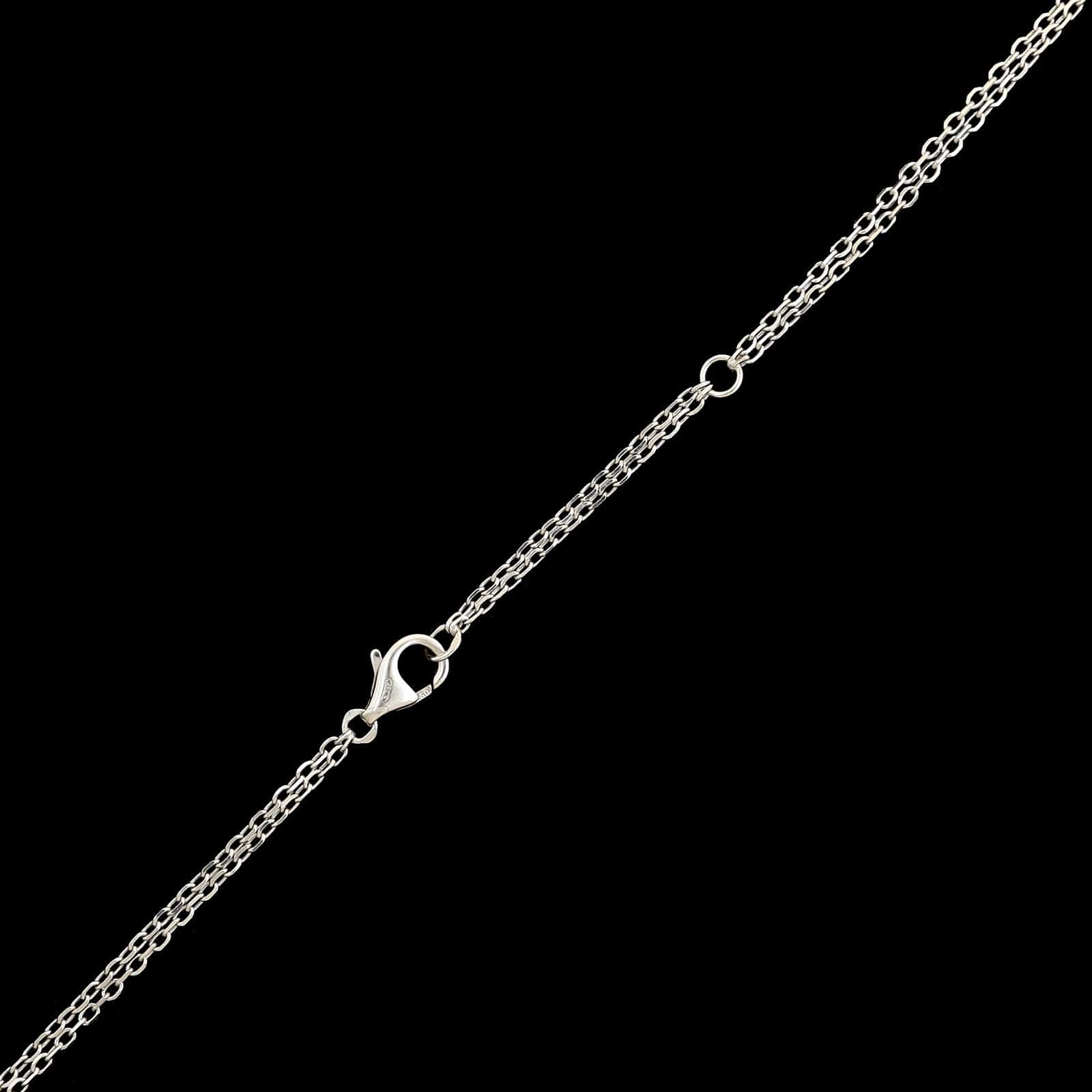 Cartier 18K White Gold Estate Diamond Love Pendant Necklace