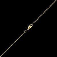 14K Yellow Gold Estate Garnet Pendant Necklace