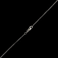 14K White Gold Estate Diamond Pendant Necklace