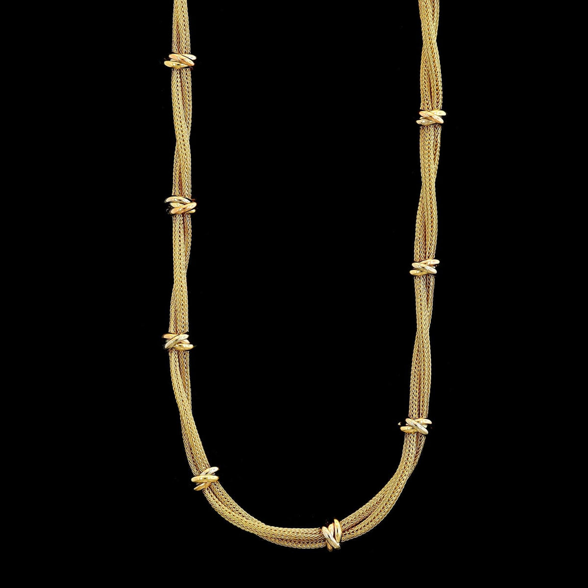 Roberto Coin 18K Tricolor Gold Necklace