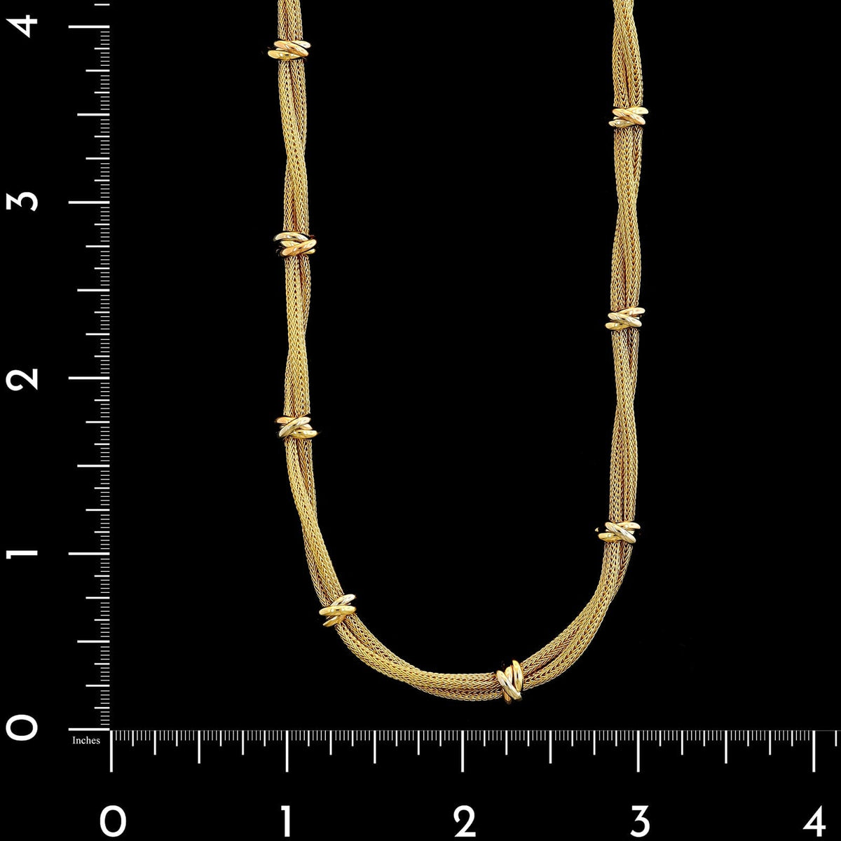 Roberto Coin 18K Tricolor Gold Necklace