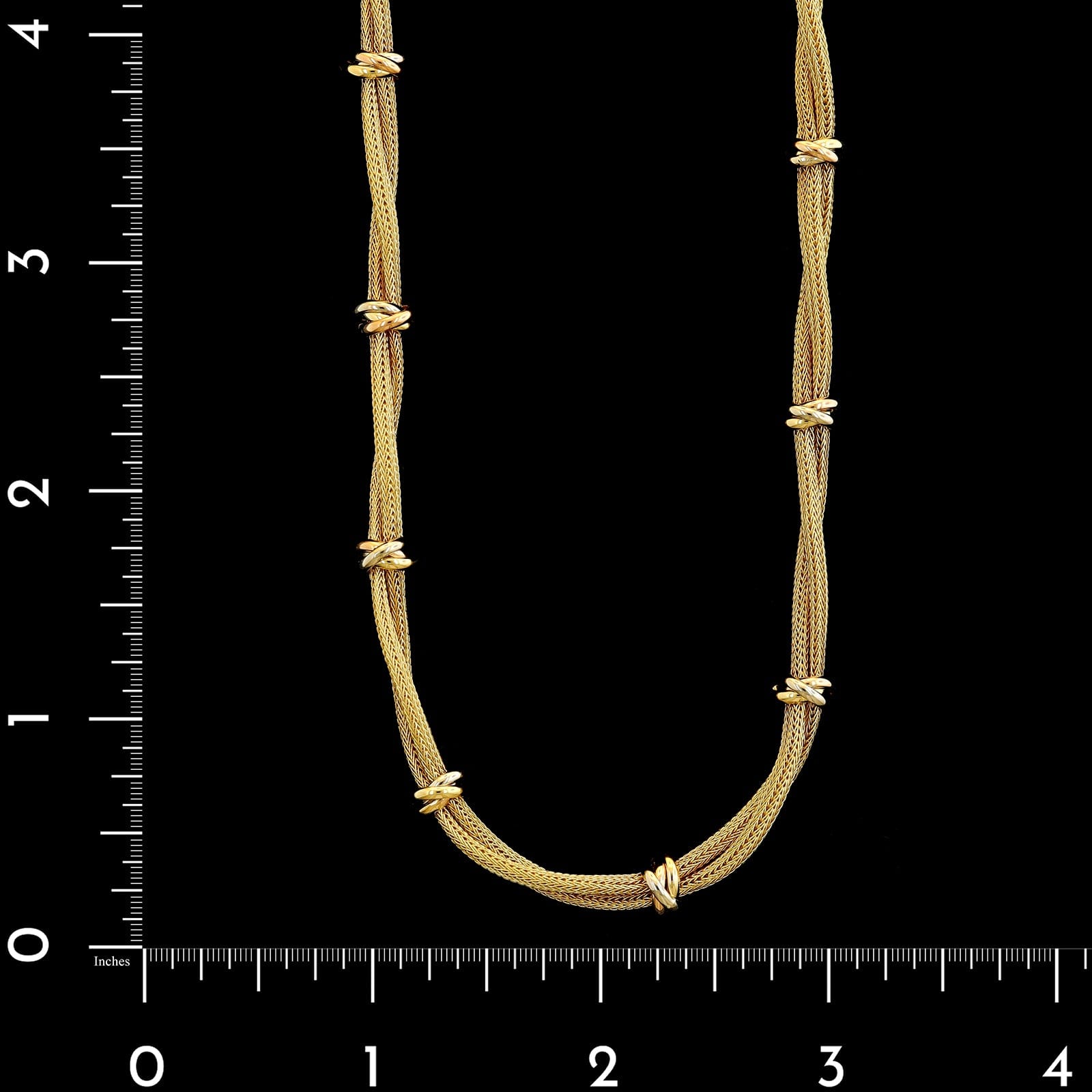 Roberto Coin 18K Tricolor Gold Necklace