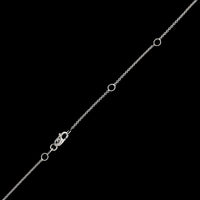 18K White Gold Estate Diamond Pendant Necklace