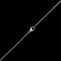 14K White Gold Estate Labradorite and Diamond Pendant Necklace