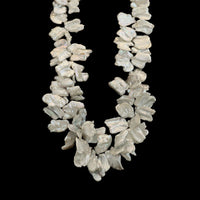 14K Yellow Gold Estate Graduated Keshi Cultured Pearl Necklace