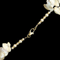 14K Yellow Gold Estate Graduated Keshi Cultured Pearl Necklace