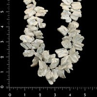 14K Yellow Gold Estate Graduated Keshi Cultured Pearl Necklace