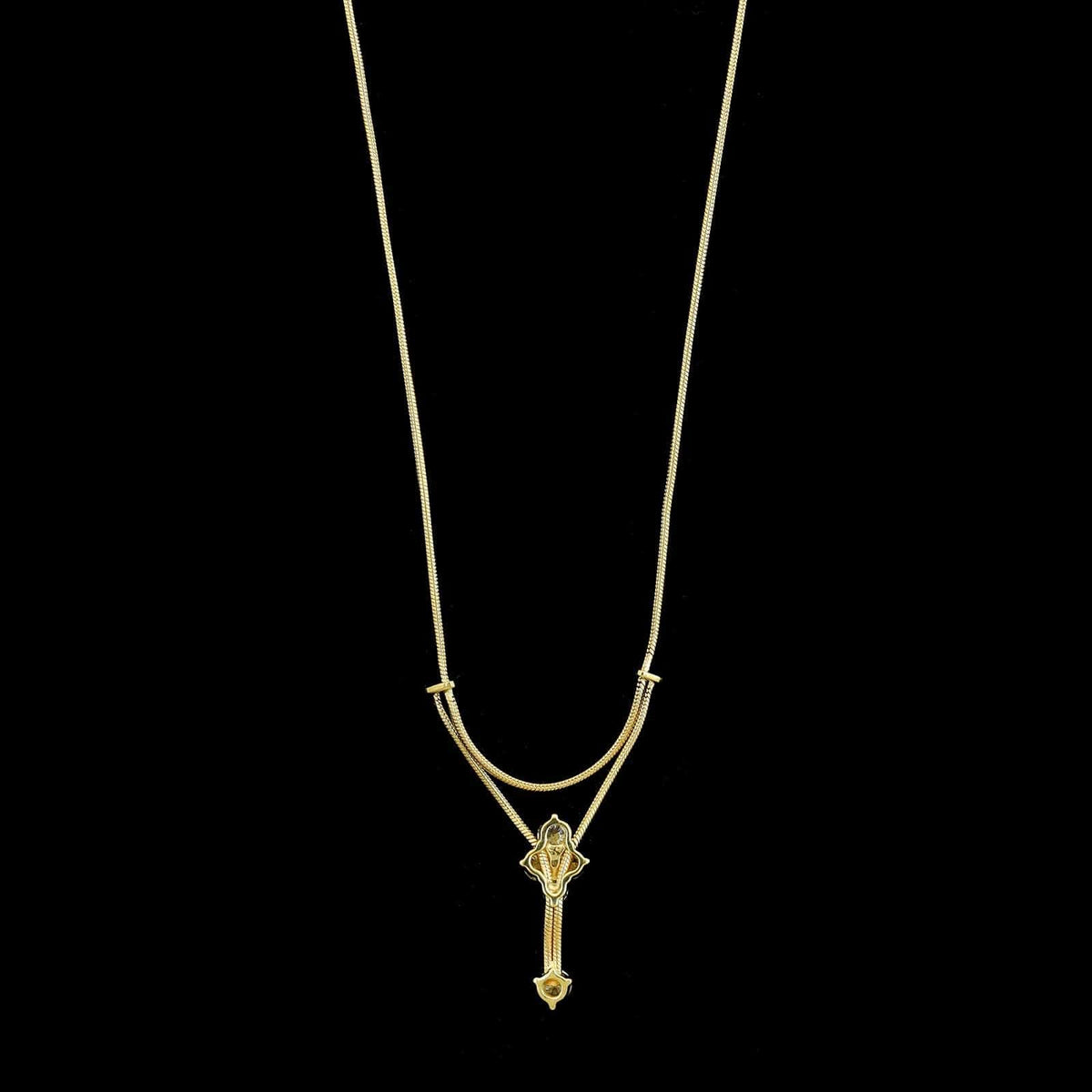 Jose Hess 18K Yellow Gold Estate Diamond Necklace