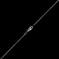 14K White Gold Estate Diamond Pendant Necklace