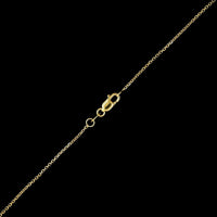 14K Yellow Gold Estate White Topaz and Diamond Pendant Necklace