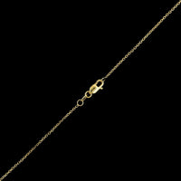 14K Yellow Gold Estate Pearl Pendant Necklace