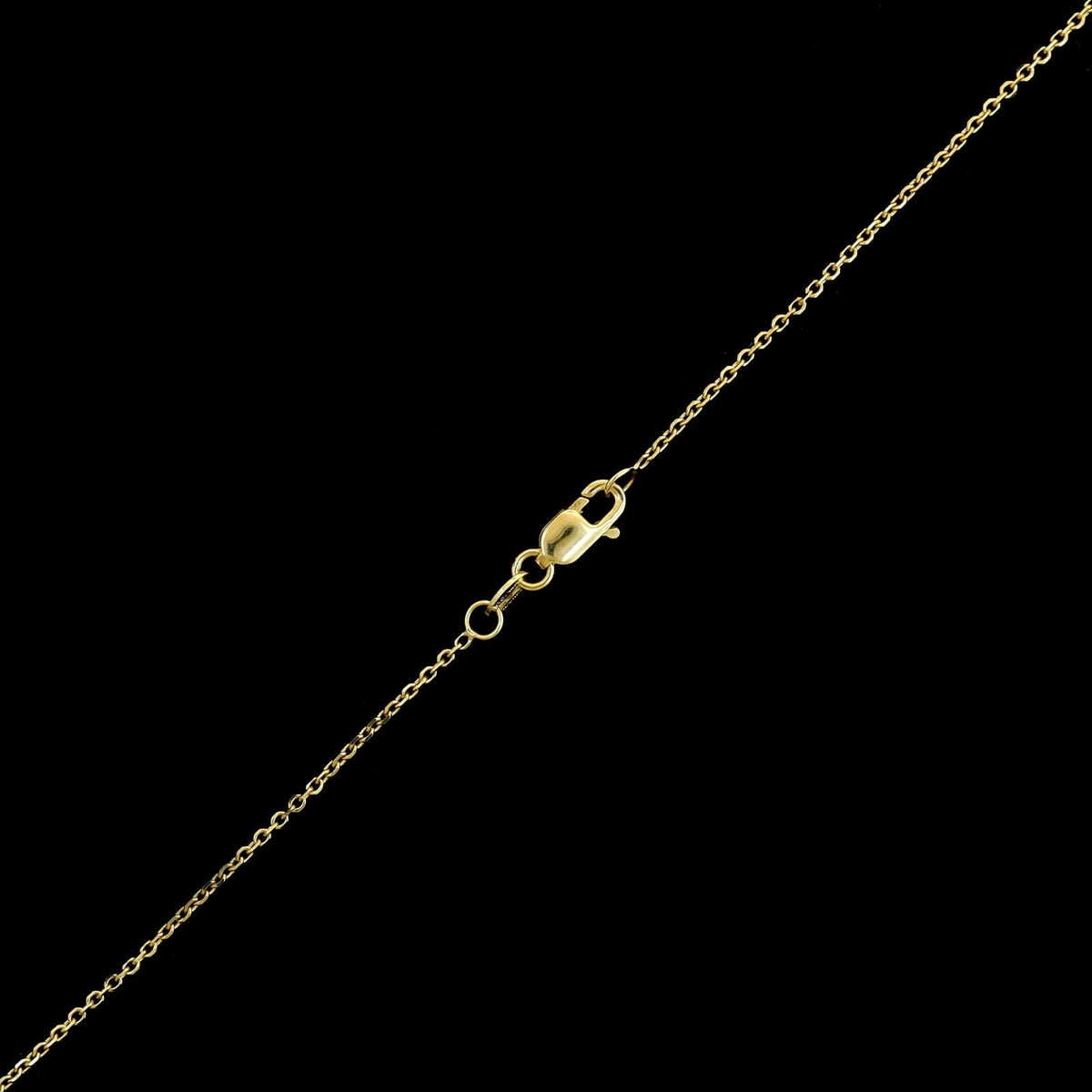 14K Yellow Gold Estate Pearl Pendant Necklace