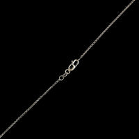 14K White Gold Estate Pearl and Diamond Pendant Necklace&nbsp;