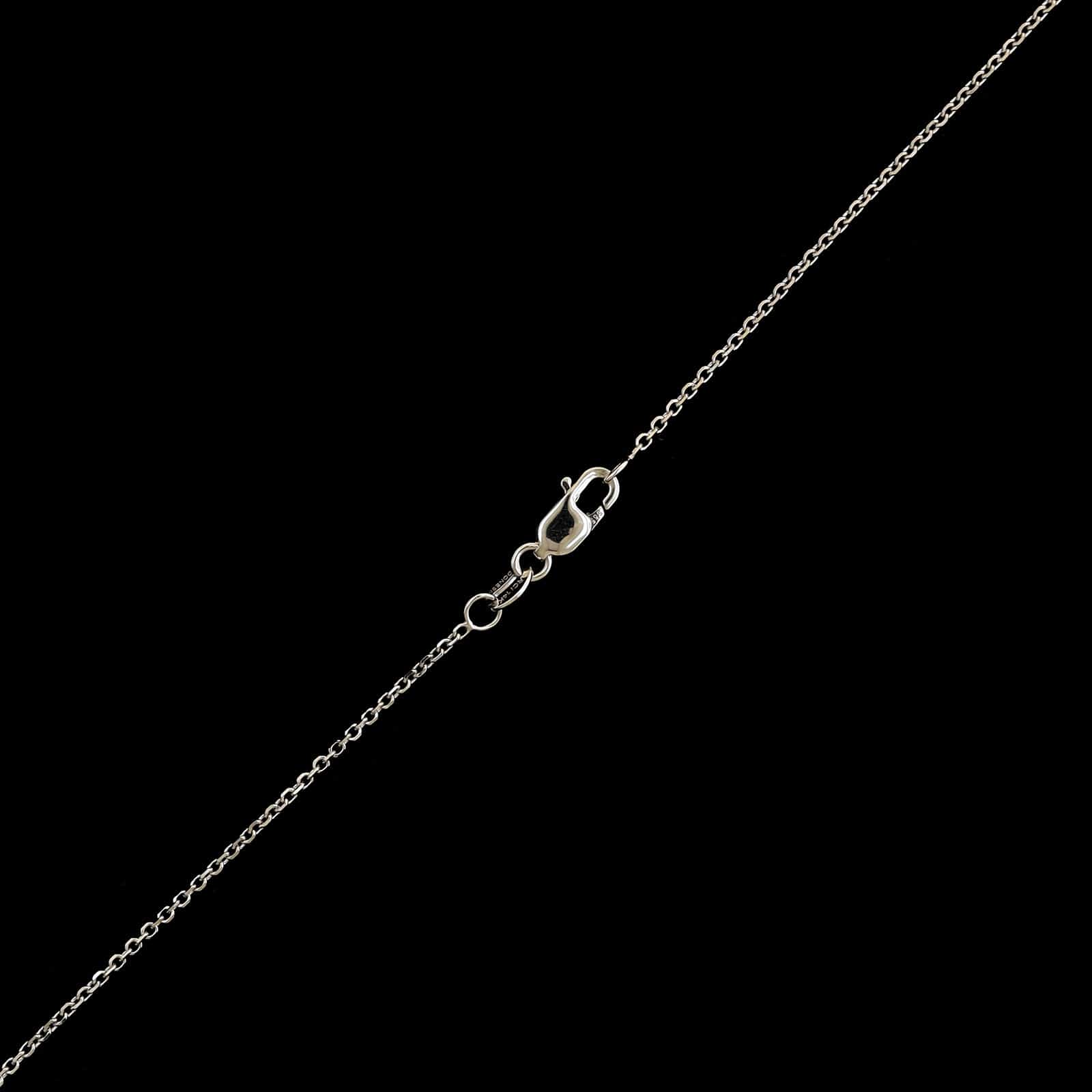 14K White Gold Estate Pearl and Diamond Pendant Necklace&nbsp;