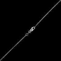 14K White Gold Estate Tear Drop Diamond Pendant Necklace