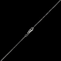 14K White Gold Estate Diamond Circle Pendant Necklace