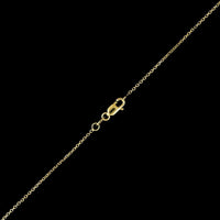 14K Yellow Gold Estate Sapphire Pendant Necklace