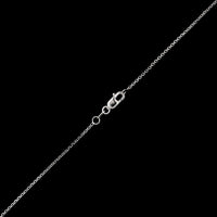 14K White Gold Estate Diamond Drop Pendant Necklace