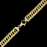 14K Yellow Gold Estate Graduated Link Necklace