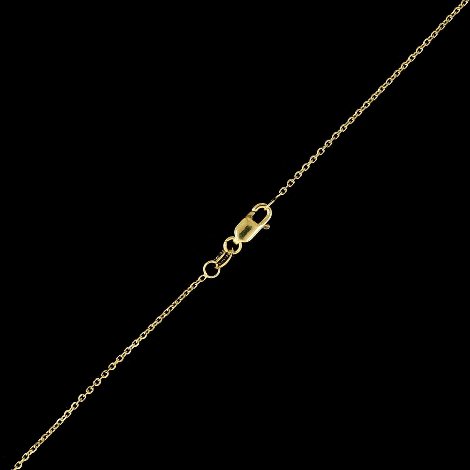 14K Yellow Gold Estate Blue Zircon and Cultured Pearl Pendant Necklace
