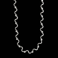 14K White Gold Estate Diamond Necklace