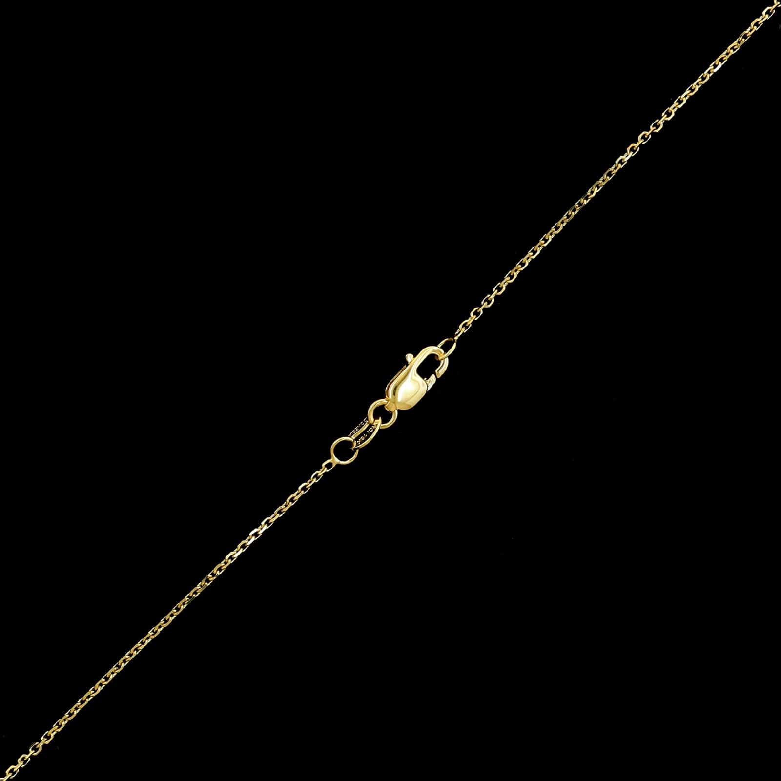 18K Yellow Gold Estate Presiolite Pendant Necklace