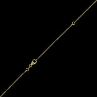 14K Yellow Gold Estate Amethyst Pendant Necklace