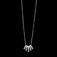 18K White Gold Estate Diamond Pendant Necklace