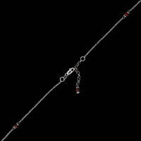 14K White Gold Estate Pink Tourmaline Necklace