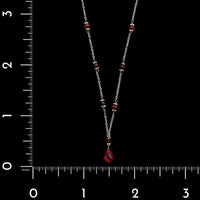 14K White Gold Estate Pink Tourmaline Necklace