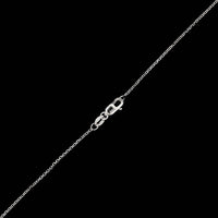 14K White Gold Estate Iolite and Diamond Pendant Necklace