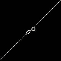 18K White Gold Estate Diamond Solitaire Pendant Necklace